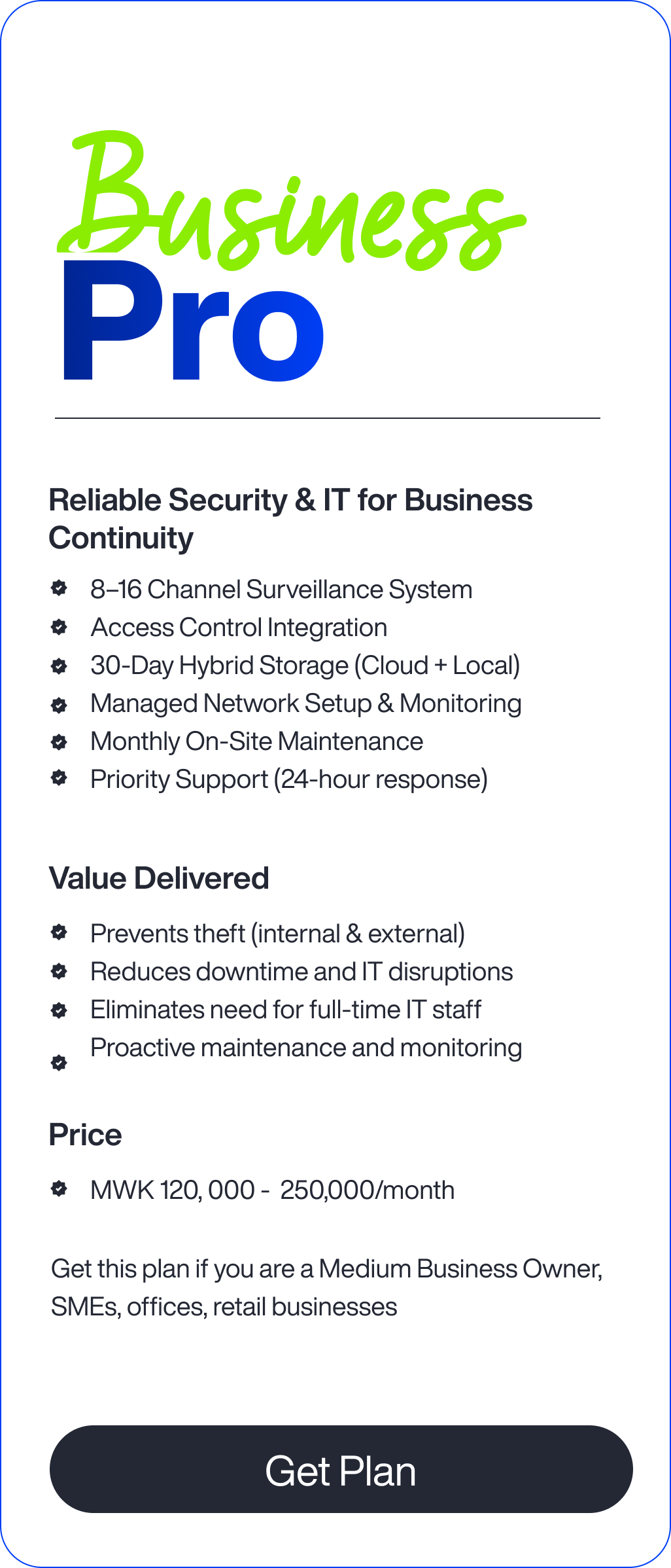 Starter Guard pricing package